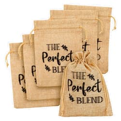 Sparkle and Bash 30-Pack Small Burlap Bags with Drawstring, 5x7-Inch Woven Jute Gift Bags for Party Favors, Jewelry, and Coffee