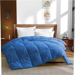 Peace nest Lightweight Down Alternative Comforter Duvet Insert with Soft Microfiber Shell Full - Navy