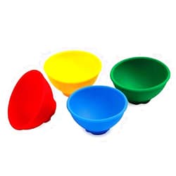 Norpro Silicone Mini Pinch Bowls, Set of 4, 4-Pack, Multicolor