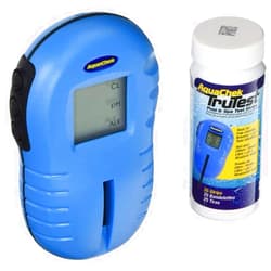636643 AquaChek Hot Tub Spa TruTest Digital Chlorine Test Strip Kit Reader, 25 Strips