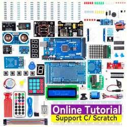 SunFounder Project The Most Complete Electronics Starter Kit Compatible with Arduino Mega 2560 R3 Mega328 Nano, 73 Tutorials Included