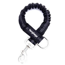 Yangbaga Dog Leash Extender, Shock Absorber Bungee Leash Attachment, Durable Nylon Dog Tie Out Extension with Stainless Steel Swivel Clips