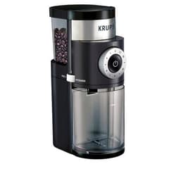 KRUPS Precision Burr Coffee Grinder: 12 Settings, 8 oz Capacity for Drip, French Press, Espresso, Pour Over, Cold Brew - Stainless Steel, 110W, Auto-Stop, Easy Clean - Coffee Grinders for Home Use