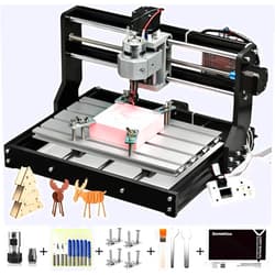 Genmitsu CNC 3018-PRO Router Kit GRBL Control 3 Axis Plastic Acrylic PCB PVC Wood Carving Milling Engraving Machine, XYZ Working Area 300x180x45mm