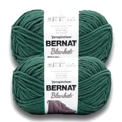 Bernat Blanket BB DEEP SEA Yarn - 2 Pack of 300g/10.5 oz - 100% Polyester - #6 Super Bulky - 220 Yards - Knitting/Crochet