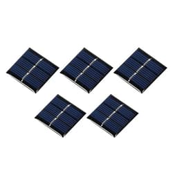 MECCANIXITY Mini Solar Panel Cell 1.5V 60mA 0.09W 30mm x 30mm for DIY Electric Power Project Pack of 5