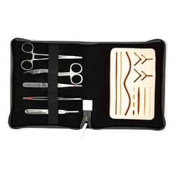 Meril Suture Practice Kit- Basic Surgical Skills for Medical Students, Nurses, Includes Premium Suture pad with 14 pre-Cut Wounds