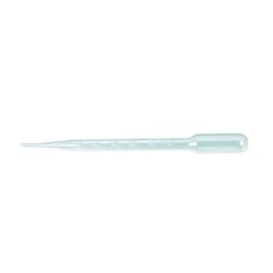 Heathrow Scientific HD206371C Polyethylene Plastic 5mL Single Wrap Sterile Disposable Transfer Pipette, 150mm Length, 1mL Graduation Interval (Pack of 500)