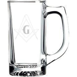 GIFTS INFINITY Masonic Glass Engraved Mug