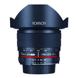 Rokinon 8mm f3.5 AS IF MC CSII DH Fisheye Lens with Removable Hood for Olympus and Panasonic Micro 4/3 (MFT) Mount Digital Cameras (HD8M-MFT)
