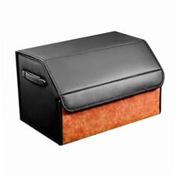 MFCCRAZY Folding Trunk Storage Box, Car Boot Organizer, Car Boot Organiser, Storage Box,Car Trunk Organiser Box,Large Capacity,with Retractable Handle,Fit for Most Vehicles. -Black||49x30x28.5cm