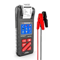 Aumotop Car Battery Tester with Intergrated Printer 6V 12V 24V Battery Load Tester Cranking and Charging System Test Scan Tool for Car Motorcycle Truck