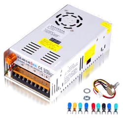 MYSWEETY AC to DC Converter, MYSWEETY 12 Volt Power Supply AC 110V-220V to DC 0-48V Module Switching Power Supply Digital Display 480W Voltage Regulator Transformer Built in Cooling Fan