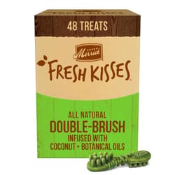 Merrick Fresh Kisses Natural Dental Chews Infused with Coconut and Botanical Oils for Small Dogs 15-25 Lbs - 48 ct. Box