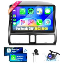 METEESER 8Core 4+64G Car Stereo for Honda CRV 2002-2006 Wireless Carplay Android Auto,9 inch 1280 * 720P IPS Touch Screen Radio,Android13/GPS/WiFi/32EQ DSP/59UI/Bluetooth5.0/SWC/Backup Camera&Mic