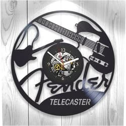 Kovides Vinyl Clock Music, Guitar, Hobby, Wall Decor, Rock Music, Modern Art, Handmade Gift, Unique Design, Band, DJ, Home Decoration, Pop, Gift Ideas For Woman, Gift For Man, Room Decor
