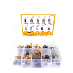 MARSTEK 30Pcs 10 Sizes Electric Motor Carbon Brushes Replacement for Power Tool
