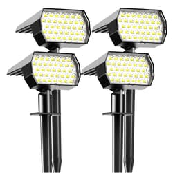 Ugecl Solar Spot Lights Outdoor - 74 LED 3 Lighting Modes 2-in-1 Solar Landscape Spotlights, IP65 Waterproof Outdoor Solar Lights for Yard Garden Pathway Outside Landscape - 4PK