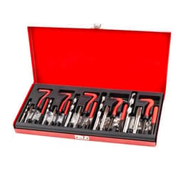 Marvelity Premium 131-Piece Metric Helicoil Thread Repair Kit, Comprehensive HSS Drills, Inserts, Taps, and Tools for M5, M6, M8, M10, M12, Ideal for Automotive and Engine Repairs
