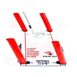 EyeLine Golf Speed Trap - Build Confidence and Improve Your Swing with Slice and Hook Corrector- Swing Trainer, Path Aid, Greater Distance - Made in USA - Unbreakable Polycarbonate Base