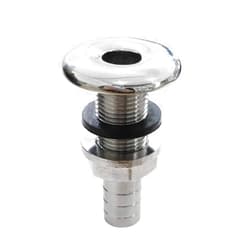NRC&XRC Marine Grade Stainless Steel Barbed Short Straight Thru-Hull with Nut&Custom Gasket for Boat、RSV