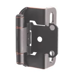 Amerock BPR7550ORB Self-Closing Partial Wrap Overlay Hinge Oil-Rubbed Bronze (10 Pair)