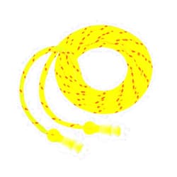 3M P3001 Multiple Use Peltor NEXT Tri-Flange Triple-Flange Elastomeric Polymer Corded Earplugs With Cloth Cord And LiveWire Stem (100 Pair Per Box) (100/PR)