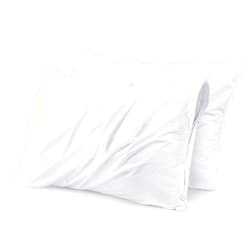 Utopia Bedding Waterproof Pillow Protectors Zippered (2 Pack, White) Queen Size, Zippered Pillowcases, Bed Bug Proof Pillow Encasement Covers 20 x 28 Inches