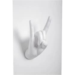 Interior Illusions Plus ii0079 Interior Illusions Rock on Hand Wall Hook-White