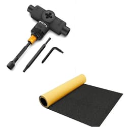 Zeato Multi-Function Skatboard Tool and Grip Tape Sandpaper Sheet