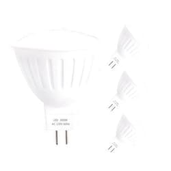 YMZM GU5.3 Base Bulb, Dimmable 120V 5W MR16 LED Bulbs, 50W Halogen Equivalent, CRl85 Brighter, Warm White(3000K) Reflector Floodlight, 500LM 120 Deg Landscape Track Lighting (4 Pack)