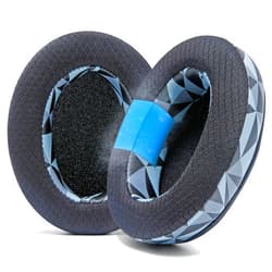 WC Freeze for Arctis Nova - Hybrid Fabric Cooling Gel Replacement Earpads for Arctis Nova Pro Wired, Nova 7, 5, 4, 3, 1 - Made by Wicked Cushions (Does Not Fit Nova Pro Wireless) | Geo Grey