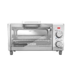 BLACK+DECKER 4-Slice Crisp 'N Bake Air Fry Toaster Oven, TO1787SS, 5 Cooking Functions, 30 Minute Timer, Stainless Steel