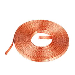 KWOKWEI 20FT Flat Copper Braid Cable, 3/8