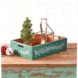 CTW Home Collection Colonial Tin Works Winter Wonderland Holiday Wood Crate