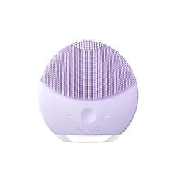 FOREO LUNA mini 2 Facial Cleansing Brush and Portable Skin Care device made with Ultra Hygienic Soft Silicone for Every Skin Type USB Rechargeable Lavender Plus