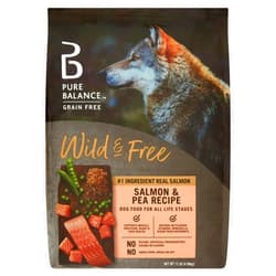 Generic Pure Balance Wild & Free Salmon & Pea Recipe Dry Dog Food, Grain-Free, 11 lbs – Natural Nutrition for All Dog Life Stages, No Fillers or Artificial Preservatives, Supports Healthy Coat & More (11 lbs)