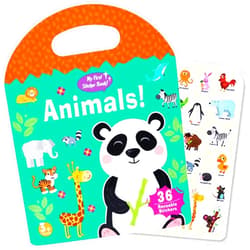 RUSON Portable Jelly Quiet Busy Sticker Book, Animal Reusable Sticker Books for Kids, Toddler Sticker Activity Book Preschool Learning Activities Educational Toys for Girls Boys Ages 3+ Birthday Gifts