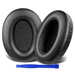 SOULWIT Earpads Cushions Replacement for Sony WH-XB910 XB910N Extra Bass Noise Cancelling Headphones, for Sony WHXB910N Headset, Ear Pads with Soft Protein Leather, Noise Isolation Foam - Black