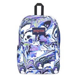 JanSport Superbreak Backpack - Durable, Lightweight Premium Backpack, Marble Mood Blue Iolite