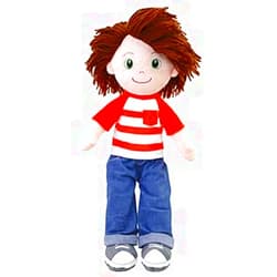 PLUSHIBLE BRIDGING MILES WITH SMILES Soft Plush Baby Doll - 18 Inch Rag Dolls for Girls and Boys, Infants & Babies - My First Plush for 1 Year Old - Stuffed Plush Doll - Ollie
