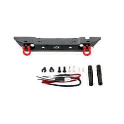 LCX Racing 1/10th RC Crawler Car Metal Front Bumper for TRX4 TRX-4 Axial SCX10 II 90046 SCX10 Upgrades Parts Accessories