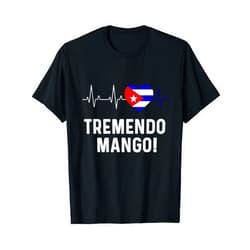 Cuban Pride sayin Cuban Americano Cuban Flag Map Souvenir Slang Saying Funny Cubano Cuba T-Shirt