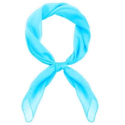 Pistha Chiffon Scarf Ribbon Neck Scarf Square Handkerchief for Halloween Men Women Boys Girls Costume Scarf Accessories