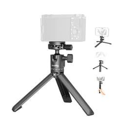 SmallRig Portable Mini Desktop Tripod, Aluminum Alloy Compact Small Tabletop Tripod with 360° Ball Head, 1/4 Screws Quick Release Plate for DSLR，Camera, Phone, Load up to 11 Pounds - 4630