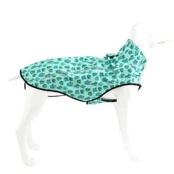 Mile High Life | Dog Raincoat | Adjustable Water Proof Pet Clothes | Lightweight Rain Jacket with Reflective Strip | Easy Step in Closure, Green Cactus, Small