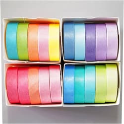 TOHOCH Macaron Washi Tape Set, 20 Rolls Pastel Solid Colors Decorative Tape for DIY Crafts and Arts, 10mm Wide Writable Nature Colored Tape Aesthetic