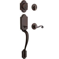 Kwikset 98001-123 Arlington Single Cylinder Handleset w/Lido Lever featuring SmartKey in Venetian Bronze