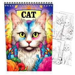 CKMOREL Coloring Book Spiral Bound for Adult 30 Exquisite Pages One Sided Design Premium Cover Coloring Book for Women Relief Stress Anxiety Therapy