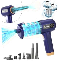 Towoaafu Handheld Car Vacuum Cleaner - 16000PA Car Vacuum Portable Cordless, High Power Suction 4 in 1 Mini Vacuum Cleaner & Air Duster with 2 Gear and LED Display for Car, Home, Office, Pet